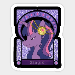 Magic- My Little Pony Art Nouveau Sticker